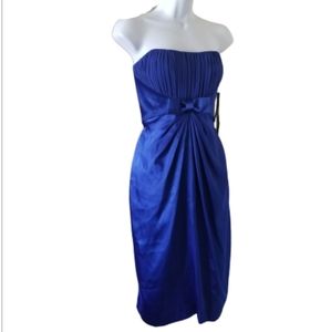 Nwt Delaru strapless dress with pleated busy, sz  10